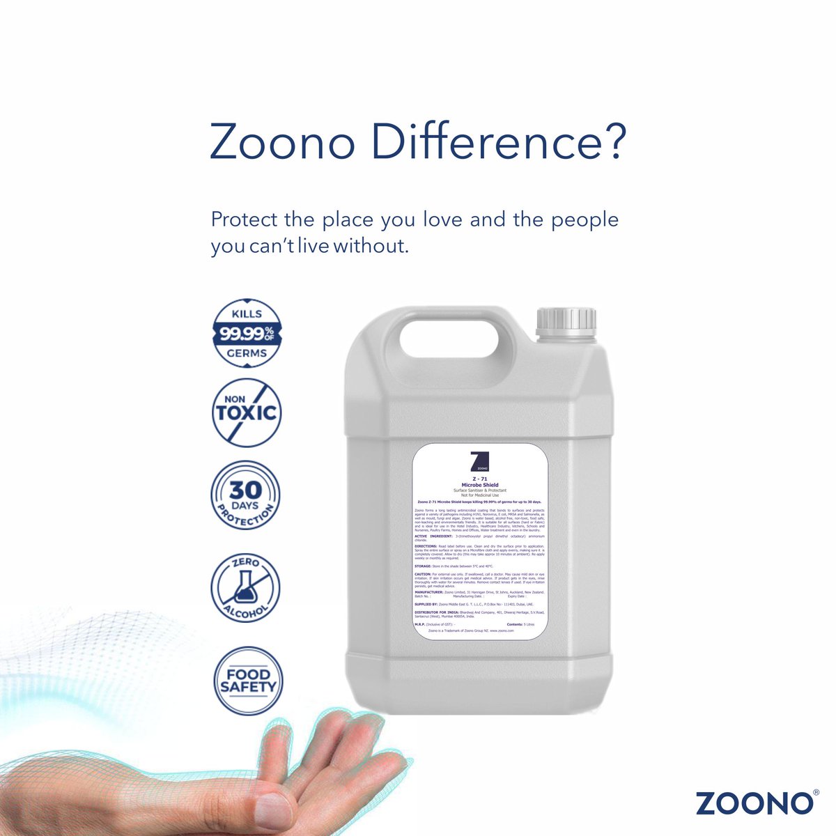 Zoono Z71: The Safe and Effective Way to Shield Against Viruses