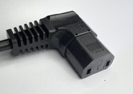 0.75mm 15 Metre 2 Core Cable with Right Angled IEC Plug - FLX79