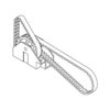 CENTRAL TRANSMISSION SUPPORT WITH BELTS & SCREW