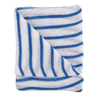 Robert Scott 35x30cm Medium Blue Striped Hygiene Dishcloth (10)