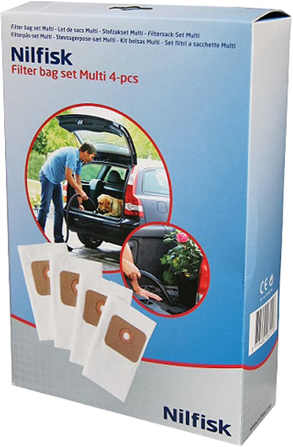 Nilfisk - 107402336 - DUST BAG 4 PCS MULTI 20 & 30