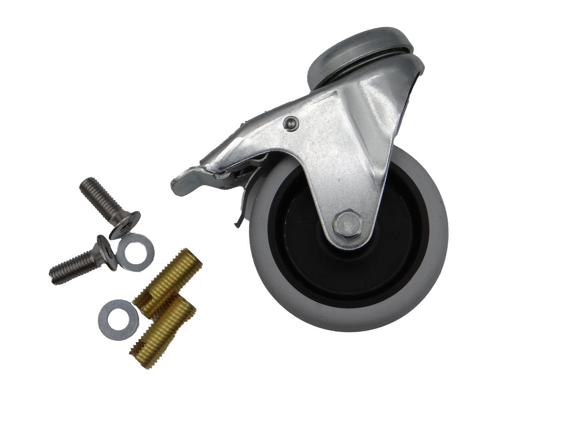 Nilfisk alto - 107417120 - CASTOR WHEEL D75 WITH BRAKE 2 PCS.