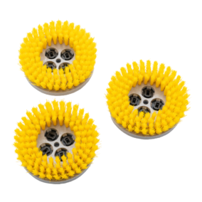 BRUSH 6 1/2 INCH 0.3 PP YELLOW SHAMPOO LIGHT SCRUB (3)