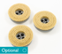 GENERAL PURPOSE SCRUBBING - FIBRE (BISCUIT) CR48 - pack of 3 - 20cm