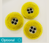 LIGHT SCRUB - POLYPROPYLENE (YELLOW) CR48 - Pack of 3 - 20cm