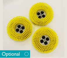 MEDIUM SCRUB - POLYPROPYLENE (YELLOW) CR48 - Pack of 3 - 20cm