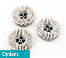 SHAMPOO BRUSHES WHITE - CR48 - Pack of 3 - 20cm