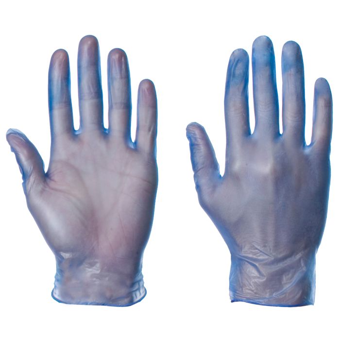 Supertouch Blue Powderfree Vinyl Gloves (100) - Large