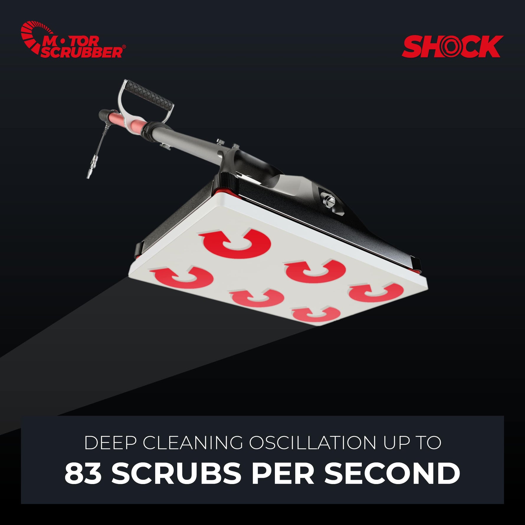 MotorScrubber SHOCK Battery Oscillating Cleaning Machine