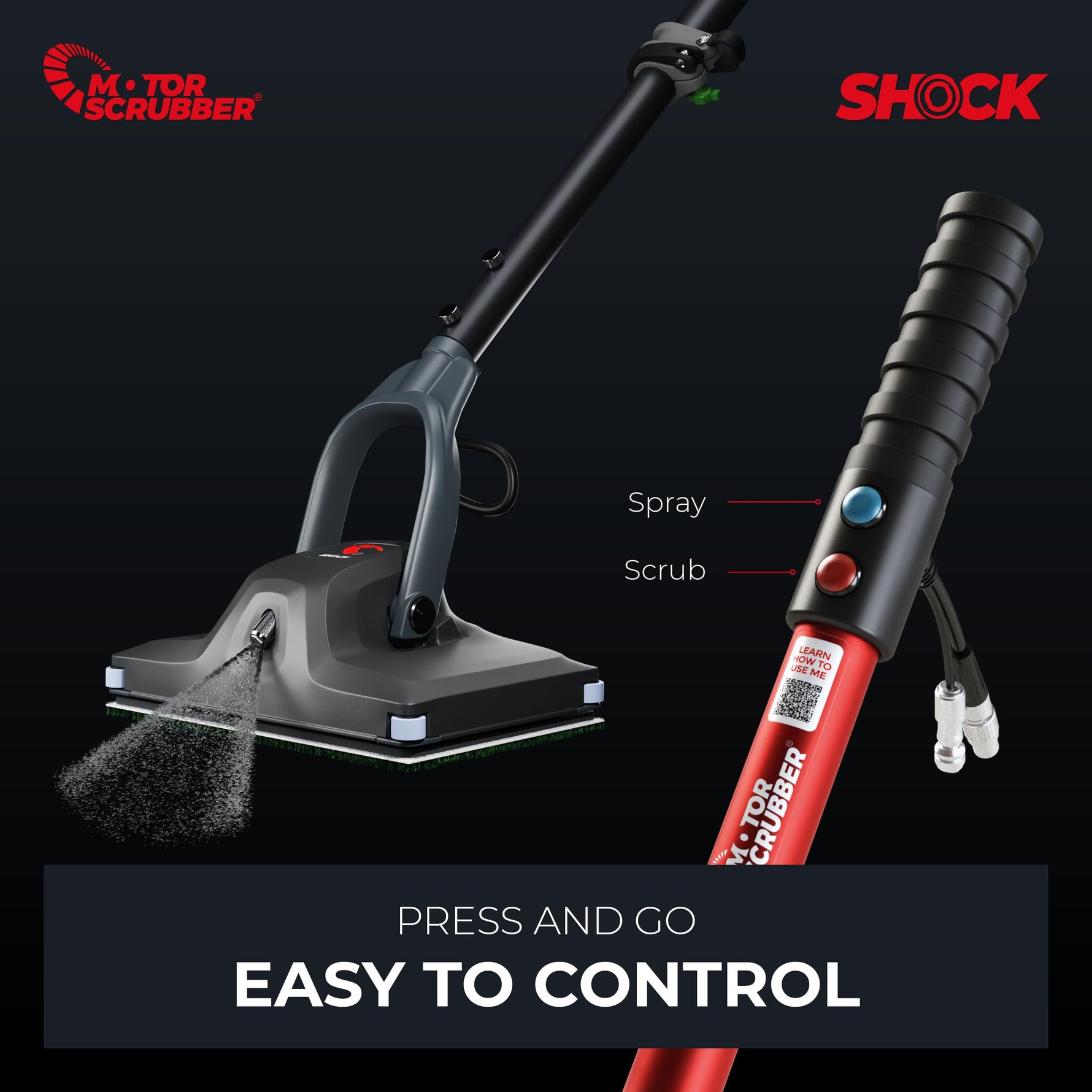 MotorScrubber SHOCK Battery Oscillating Cleaning Machine