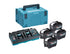 Makita - 1910B0-6 - 4 x 8ah 40v  batts & 110v DC40RB double charger PSK
