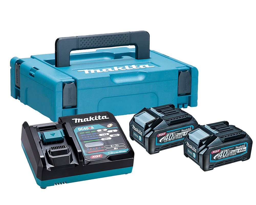 Makita - 191K01-6 - 2 x 4ah 40v  batts & 240v DC40RA single charger PSK