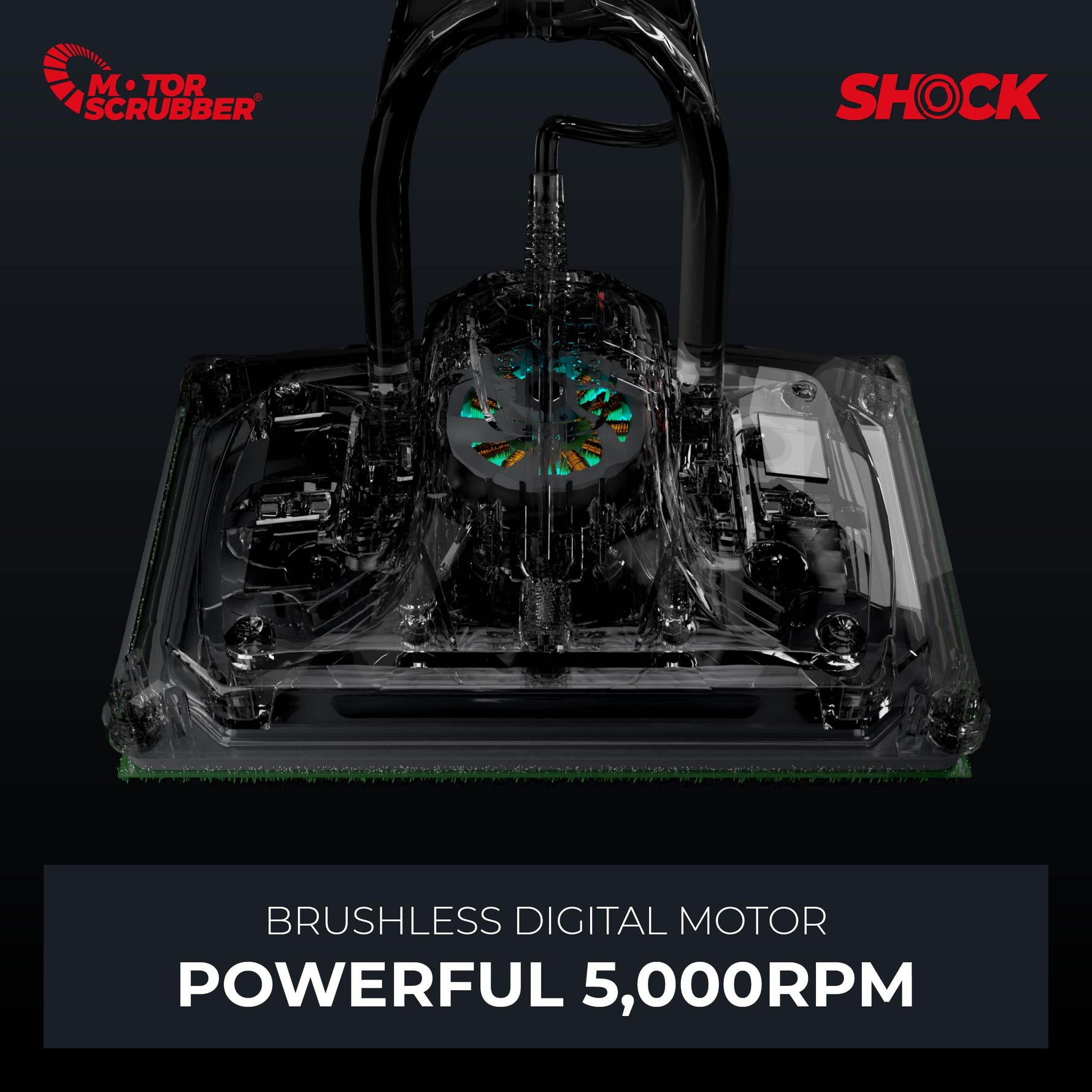 MotorScrubber SHOCK Battery Oscillating Cleaning Machine