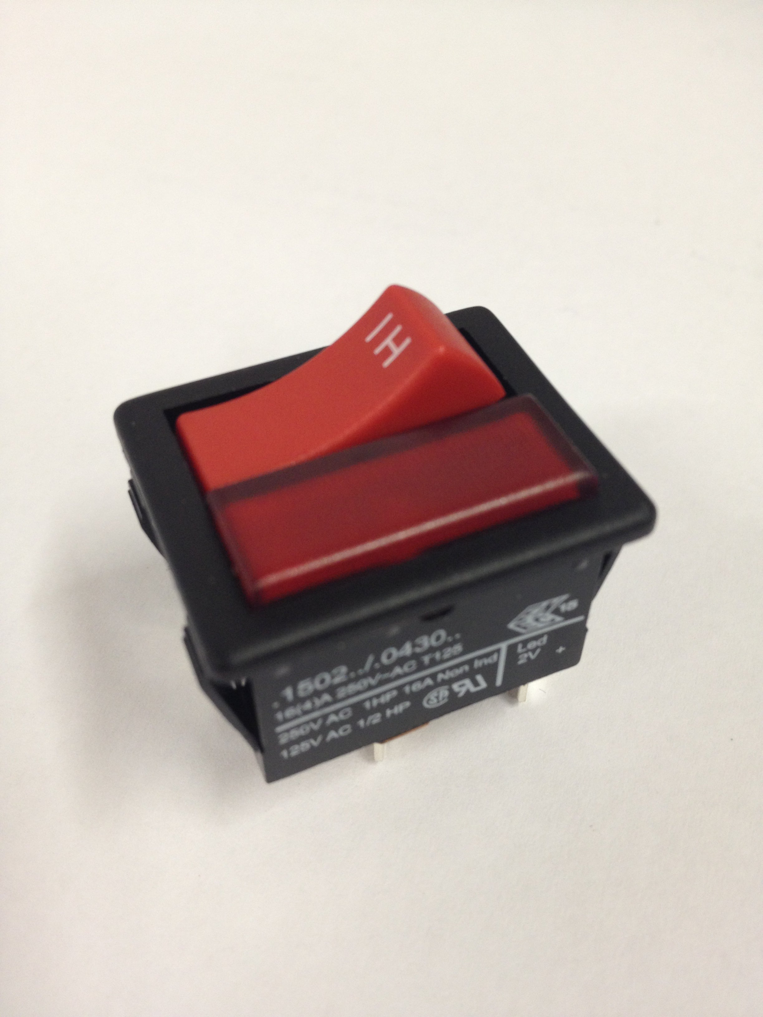 Numatic 221102 Red Momentary Rocker Switch
