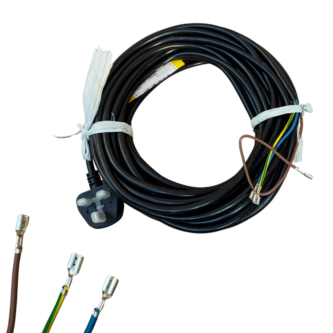 15 METRE X 1.5MM X 3 CORE CABLE WITH UK PLUG (HFM)