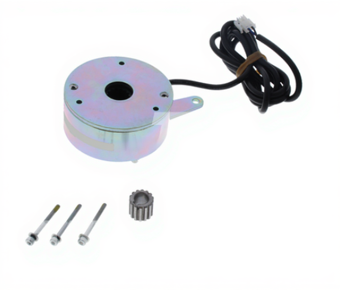 MODIFIED ELECTRONICALLY RELEASED BRAKE WITHPINION AND SCREWS