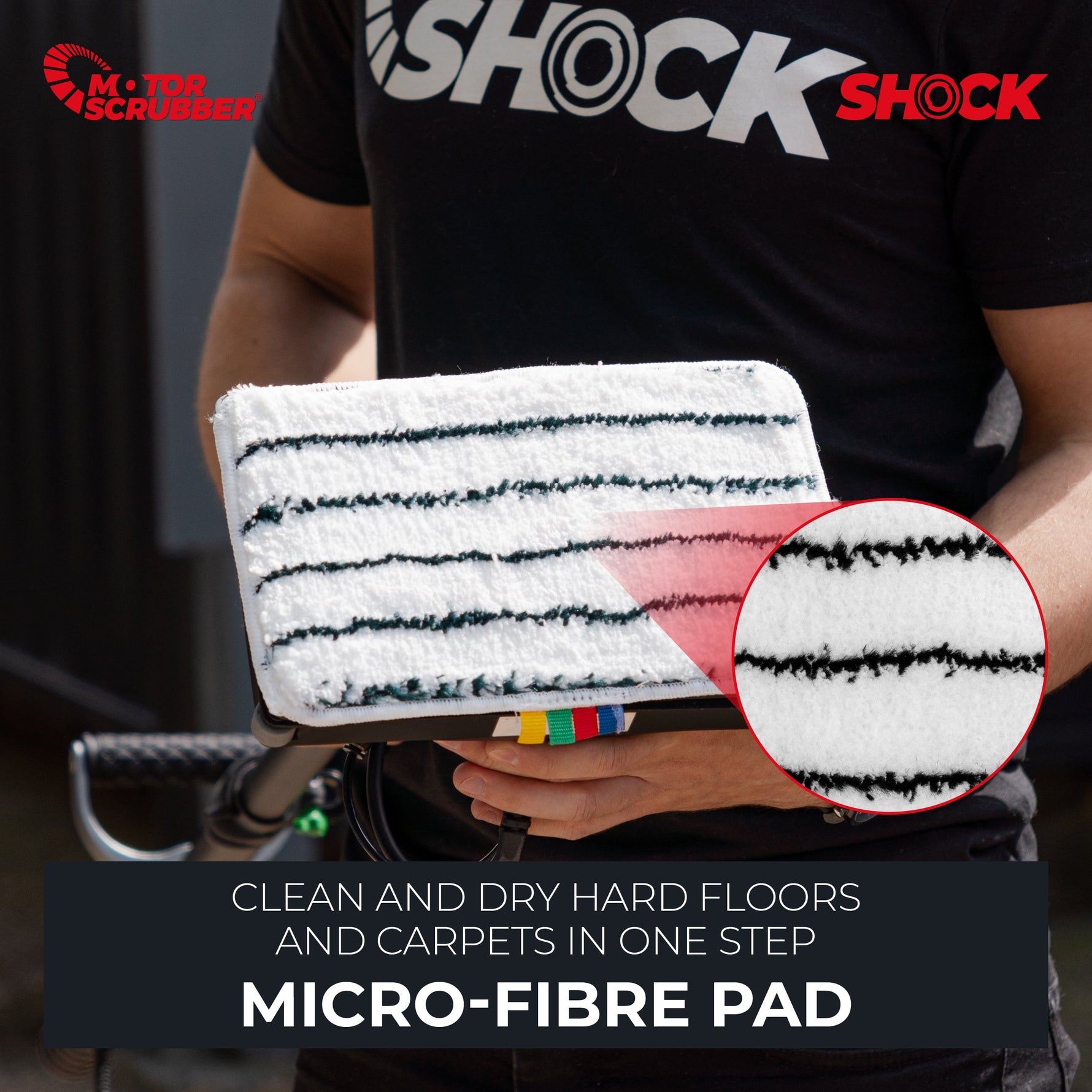 MotorScrubber SHOCK Battery Oscillating Cleaning Machine