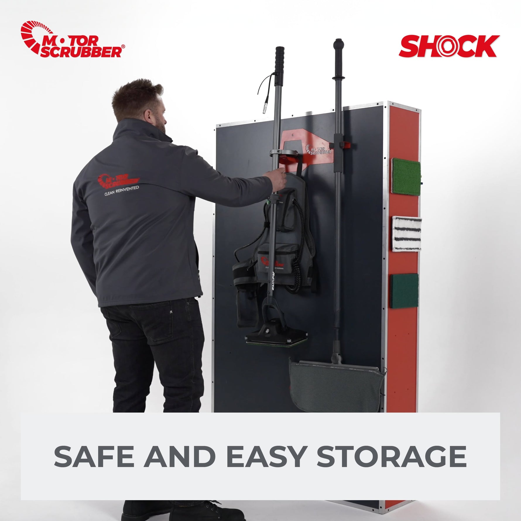 MotorScrubber SHOCK Battery Oscillating Cleaning Machine