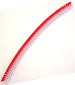 Genuine Sebo BS46 / 450 - 460 Hard Bristle Brush Strip - Red
