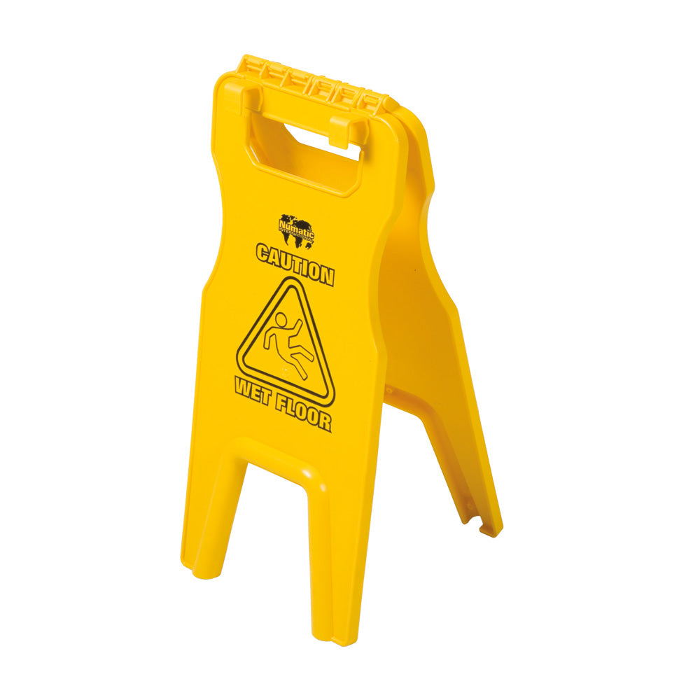 Numatic 629044 Yellow Wet Floor Sign with Tray Fix-Hooks