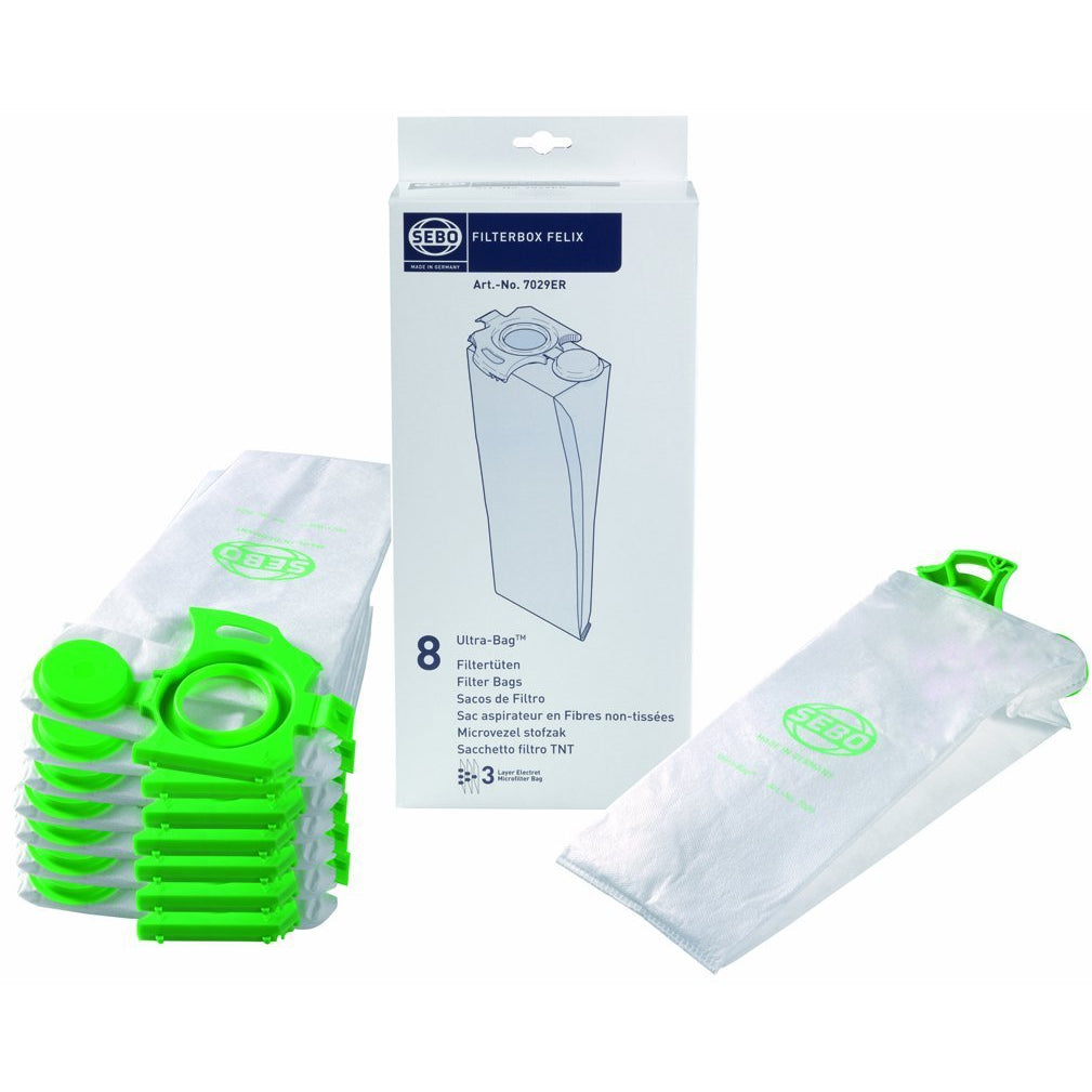 Sebo - 7029ER - Genuine Boxed  Felix / Dart Vacuum Bags (pack of 8)