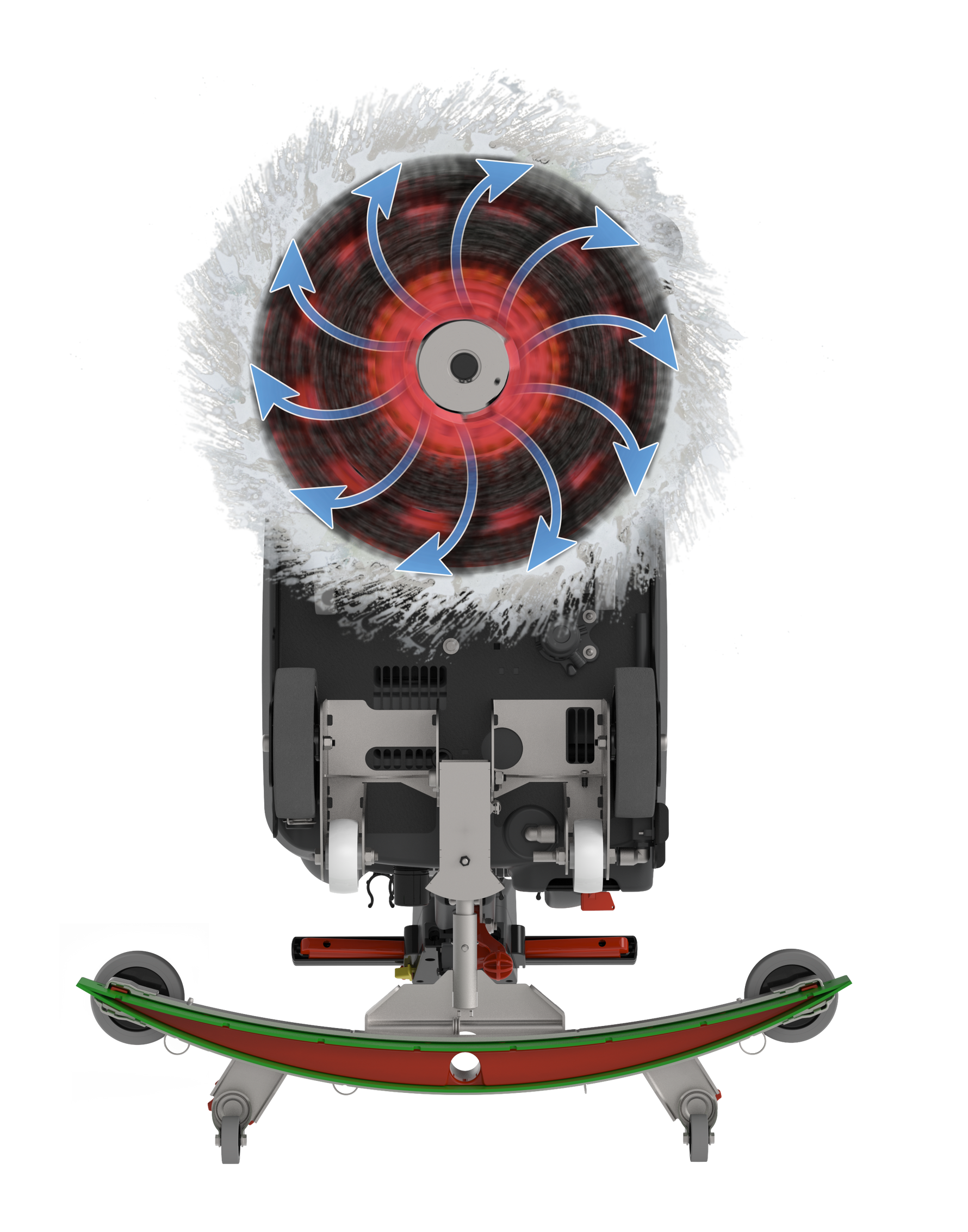 Numatic TTB3045NX-R 17" Battery Powered ReFlo Scrubber Dryer