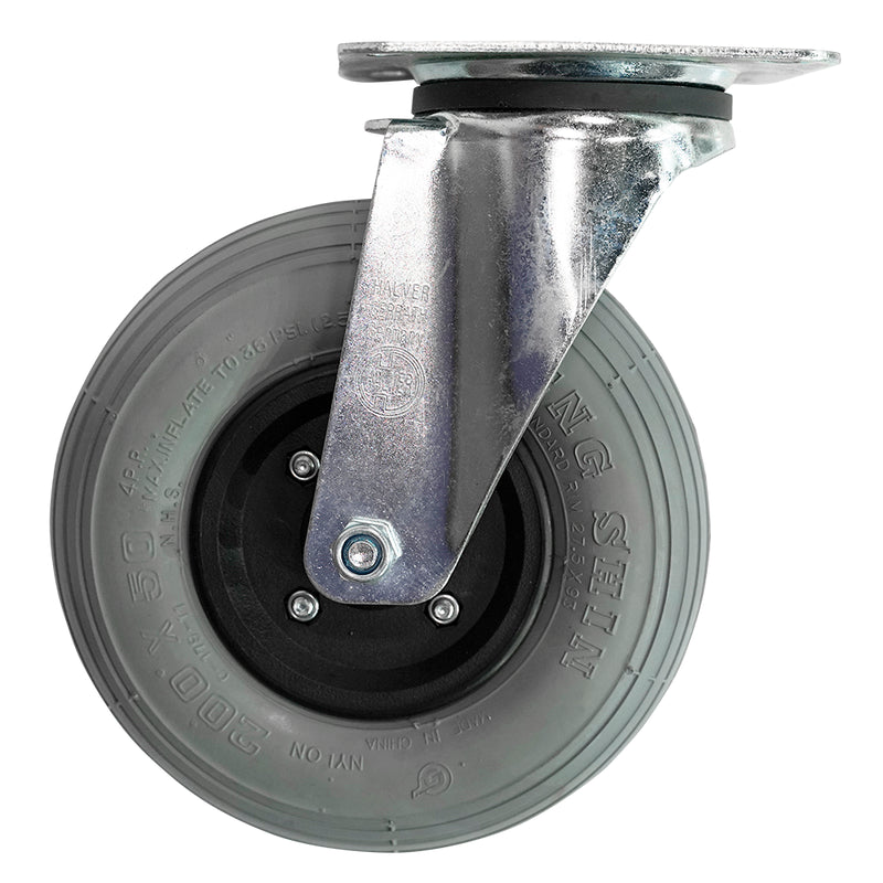 200MM PNEUMATIC (BLACK/GREY) CASTOR(x 1)