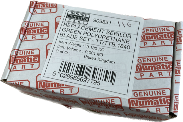 Numatic 903531 TT1840/ TTB1840 Serilor Green Polyurethane Blades