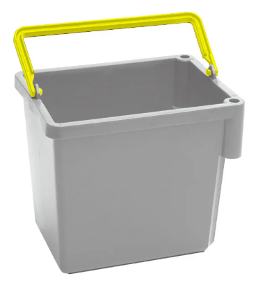 Numatic - 905228 - 5 LITRE GREY SWING BUCKET WITH YELLOW HANDLE
