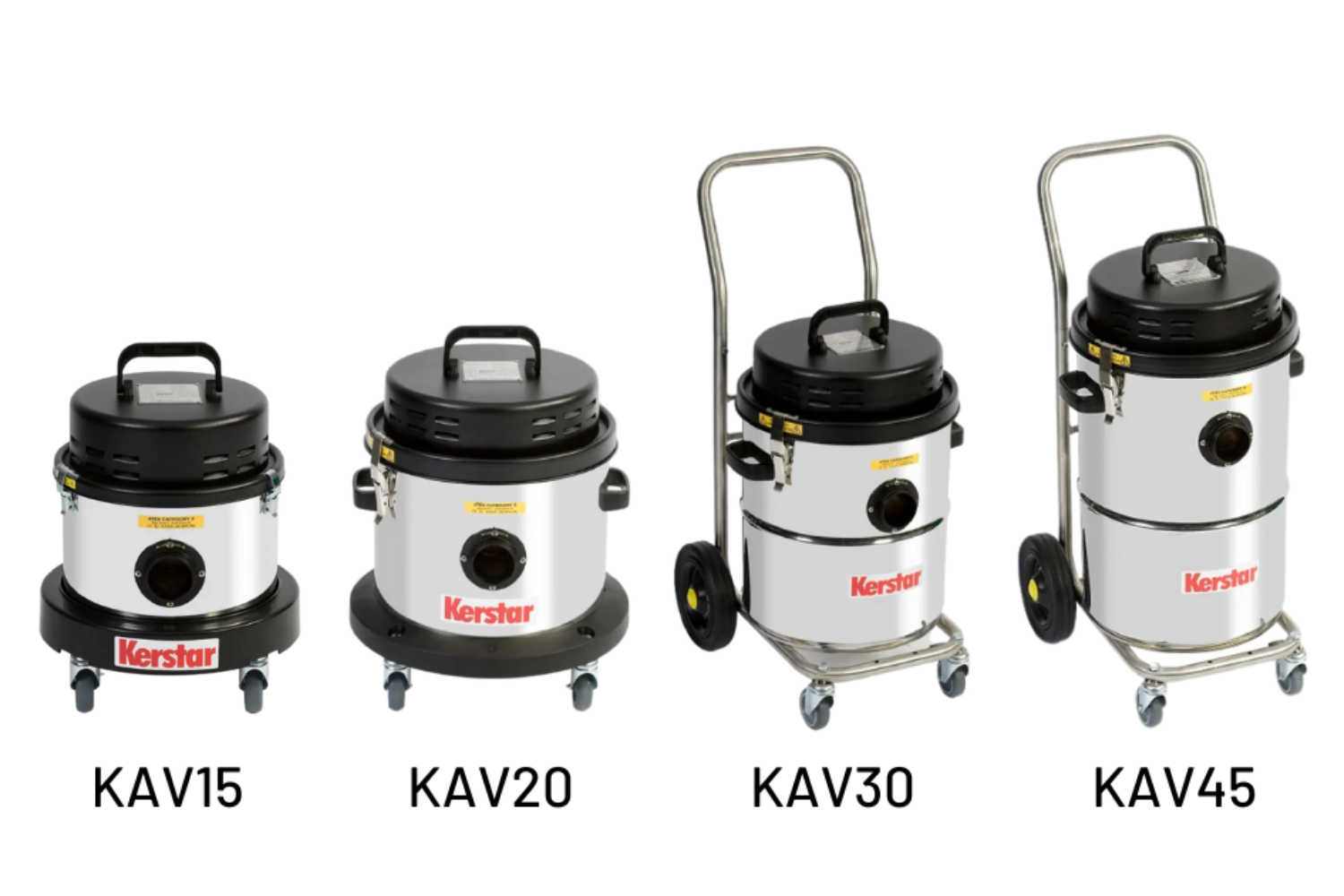 Kerstar KAV15-45 Compressed Air Powered Dry & Wet/Dry Vacuum Cleaners (ATEX Certified)