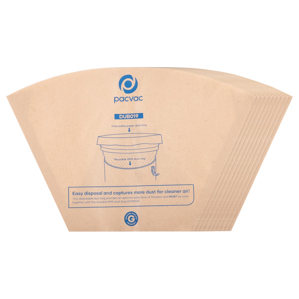 Pacvac Superpro Paper Dust Bags (10) - DUB019