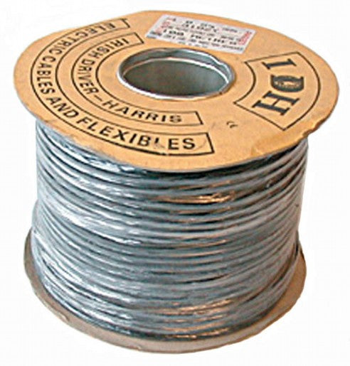 1.0mm 2 Core 100 Metre Cable Reel - Black - FLX31