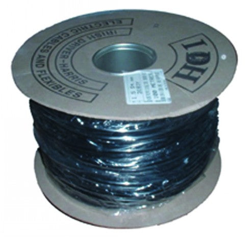1.5mm 3 Core 100 Metre Cable Reel - Black - FLX32