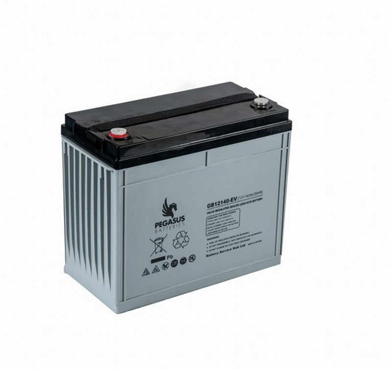 Pegasus - GB12140 - GB12140-EV - 12v -  - MCA Monoblock  - AGM 500 Cycles - 140ah - 341 x 173 x 288 - 40.8kgs - T5 8MM