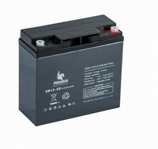 Pegasus GB12-22 MCA Monoblock 12v 22ah Battery