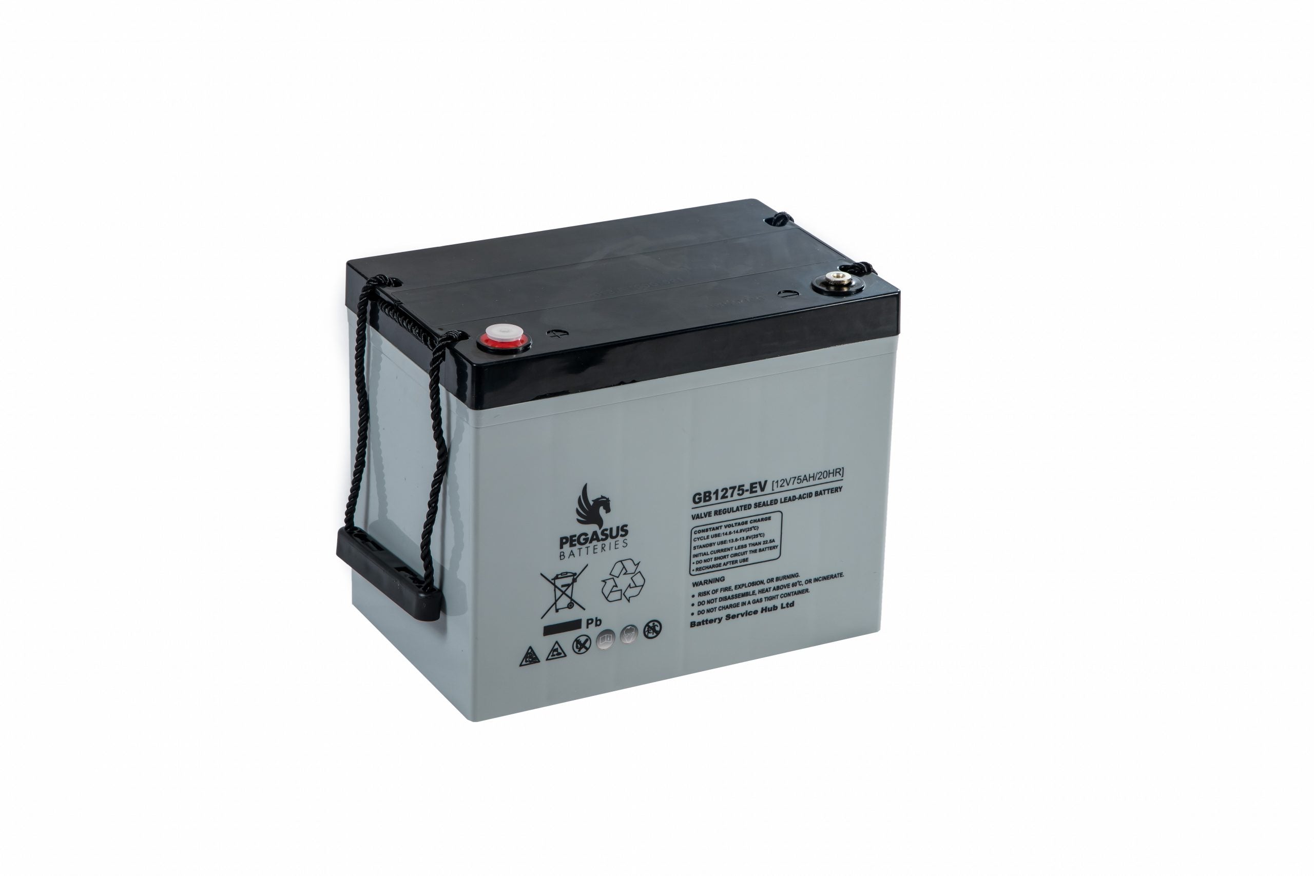 Bsh - GB1275 - GB1275-EV - 12v - PEGASUS - MCA Monoblock  - AGM 500 Cycles - 75ah - 260 x 169 x 215 - 25kgs - T3 6MM