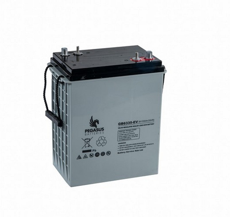 Pegasus - GB6335 - GB6335-EV - 6v -  - MCA Monoblock  - AGM 500 Cycles - 335ah - 295 x 178 x 370 - 46.6kgs - DT
