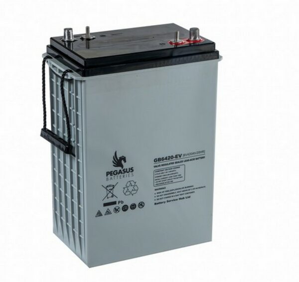 Pegasus - GB6420 - GB6420-EV - 6v -  - MCA Monoblock  - AGM 500 Cycles - 420ah - 295 x 178 x 424 - 56.8kgs - DT