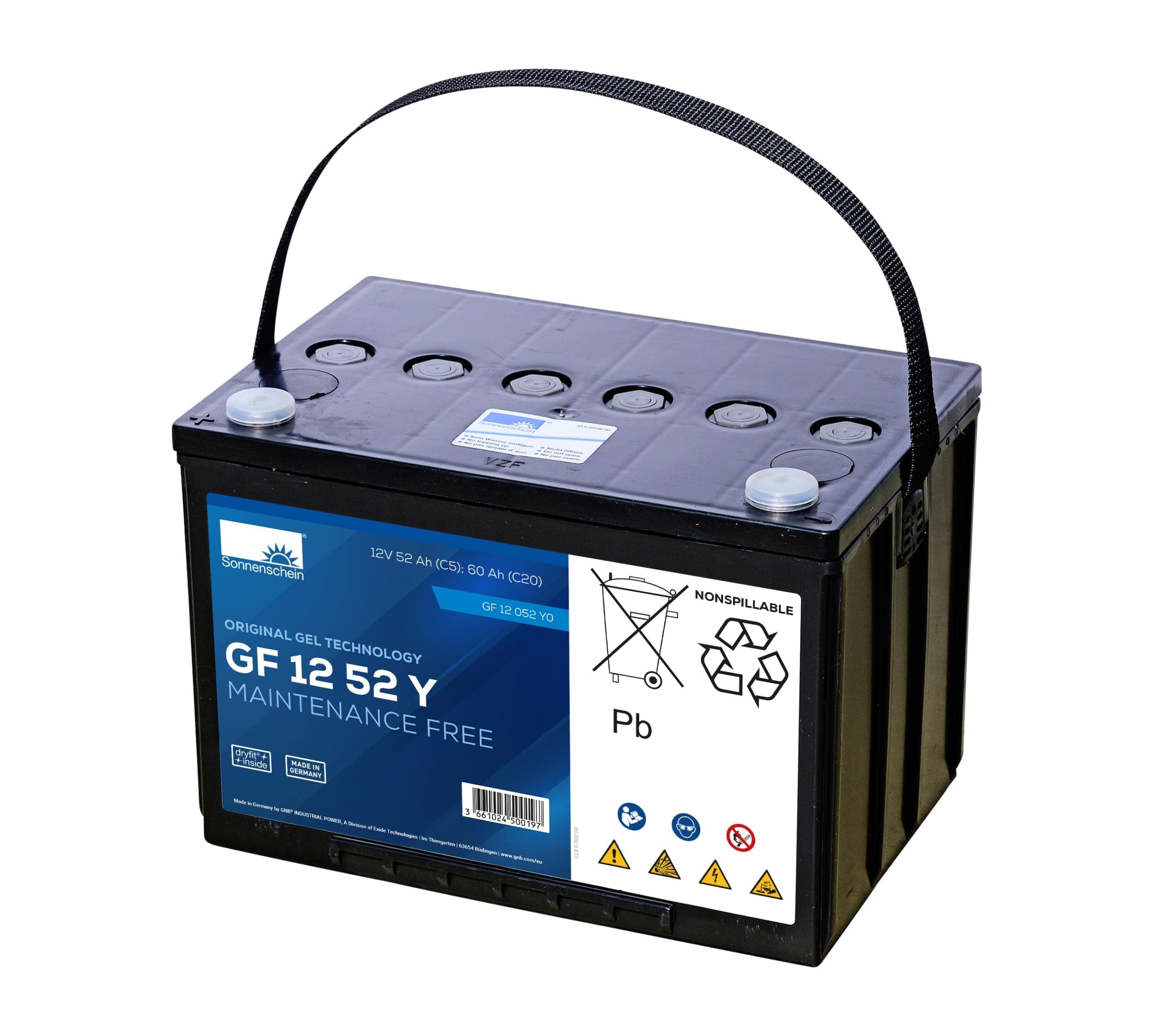 Sonnenschein GF12052YO 12V 60Ah Gel GF-Y Battery