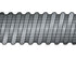Hse91 32mm x  15m reel black/ silver wire reinforced hose