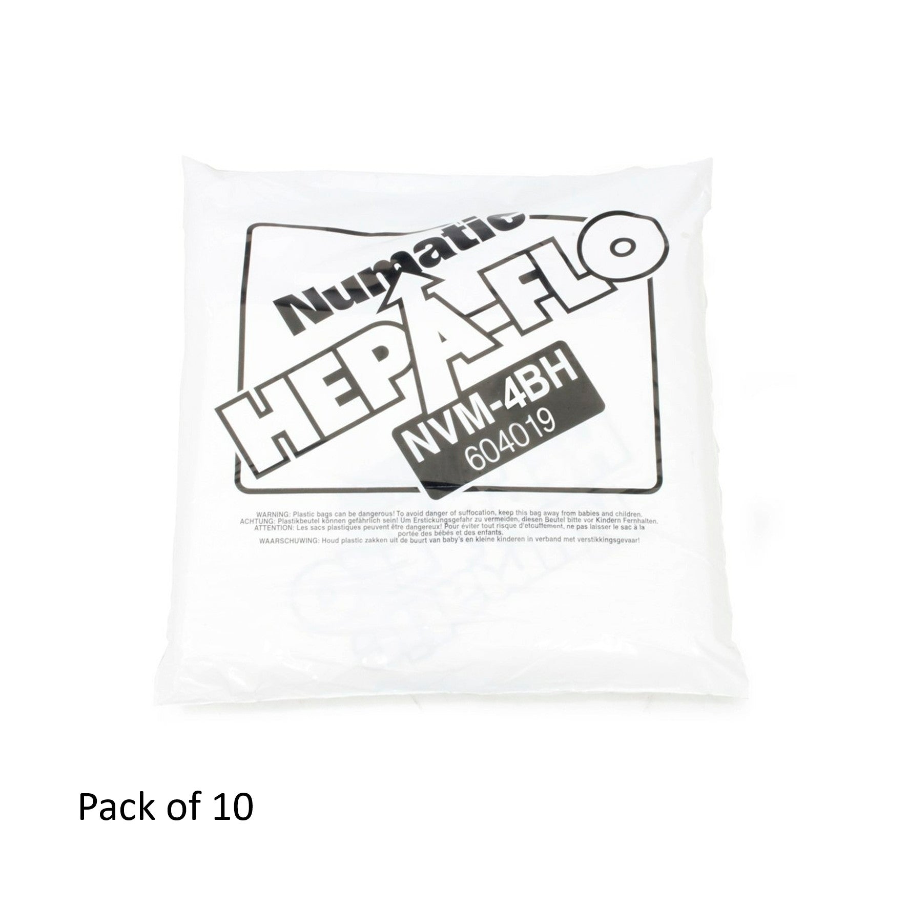 Numatic NVM-4BH HepaFlo Dust Bags (10) - 604019
