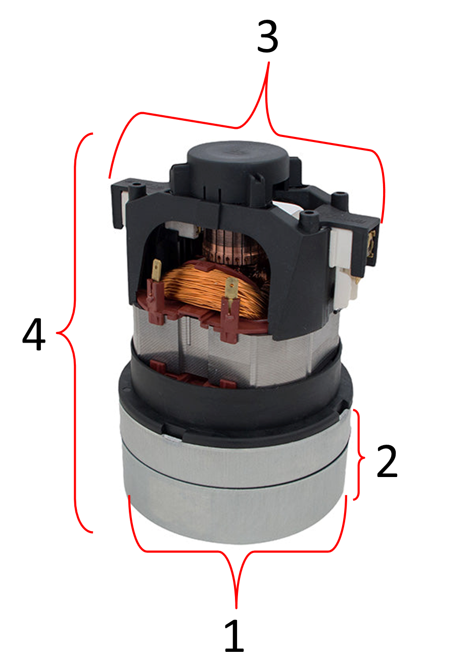 Lindhaus/ Rotafil R26APSS - LHS57 suction motor works with  VM380 - 750w 051340081