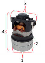 Lindhaus/ Rotafil R26APSS (HE) - LHS57 suction motor works with  VM380 - 750w 051340081