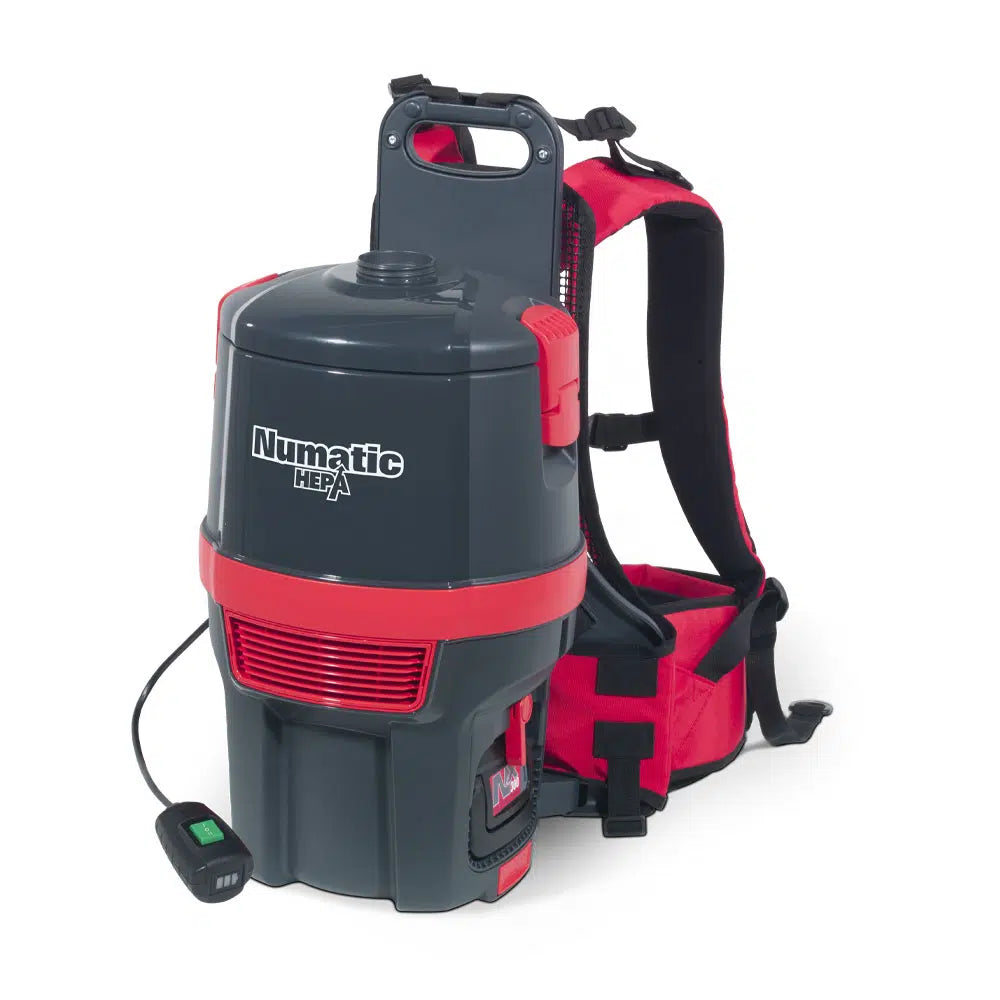 Numatic RSB150NXH HEPA Rated Battery Powered Backpack Vacuum Cleaner