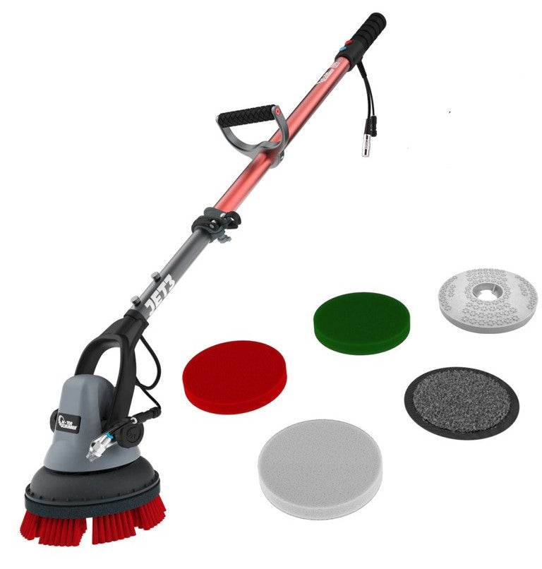 Motorscrubber - JET3 LONG HANDLE - NO BACK PACK - includes lance, brush, micropad, 3 pads & holder (no charger)