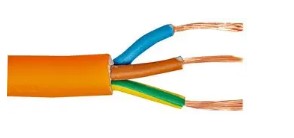1.5mm 3 Core 50 Metre Cable Reel - Orange - FLX38