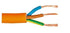 1.5mm 3 Core 50 Metre Cable Reel - Orange - FLX38