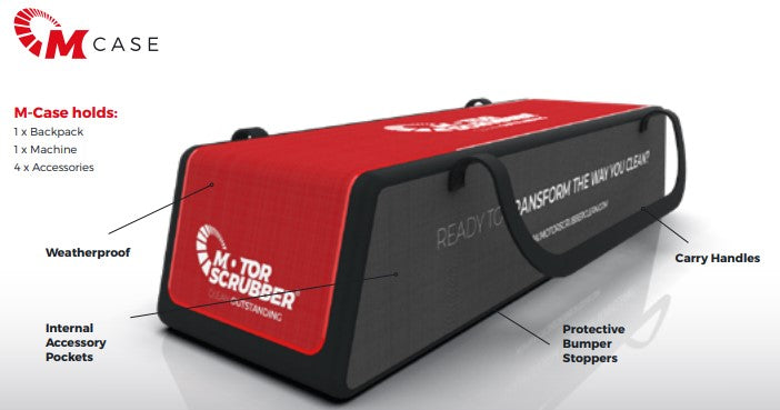 Motorscrubber - MS3061 - m-case - carry case - hold 1 x back pack, machine and 4 accessories