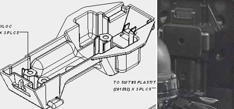 Numatic - 908434 - HARNESS LOWER TANK SUPPORT