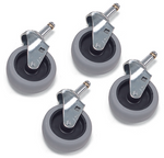 4 X 75MM/ 3" CASTORS WITH TYRES